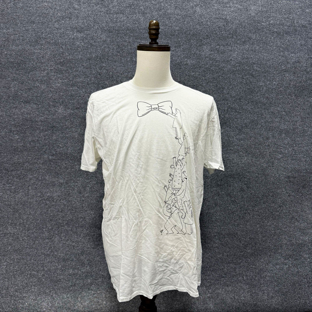 Ketel One Vodka T Shirt Mens XL White Drink Marvelously Bow Tie Graphic Tee